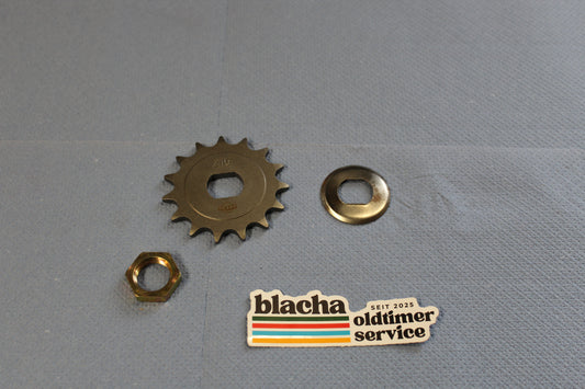 SET: Kettenritzel 15 Zähne Simson S51 Schwalbe M500