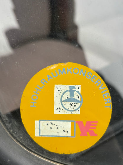 Wasserschiebebild „Hohlraumkonserviert“ – DDR-Stil (innenklebend)